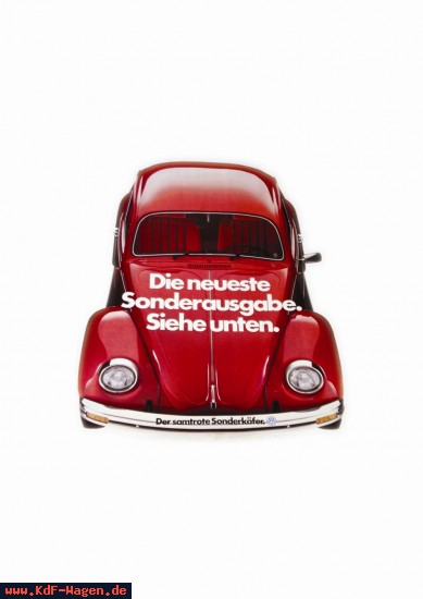 VW - 1984 - Die neueste Sonderausgabe. Der samtrote Sonderkäfer. - [7818]-1