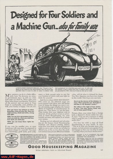 VW - 1940 - Designed for four soldiers ans a machine gun ... also for family use - [7828]-1
