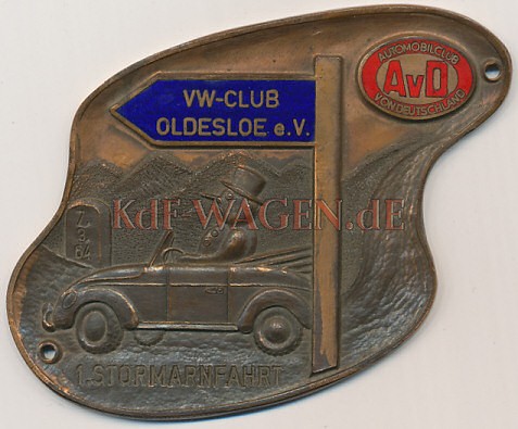 VW - 1964 - VW Club Oldesloe. 1. Stormarnfahrt. 7.3.1964 - [8197]-1