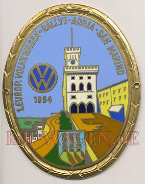 VW - 1954 - 1. Europ. Volkswagen-Rallye Adria San Marino - [8376]-1