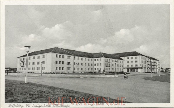VW - 1951 - Wolfsburg, VW Ledigenheim, Kleiststraße - [8450]-1