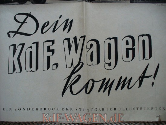 VW - 1938 - Dein KDF Wagen kommt - Ein original Sonderdruck der Stuttgarter Illustrierten - [8688]-1