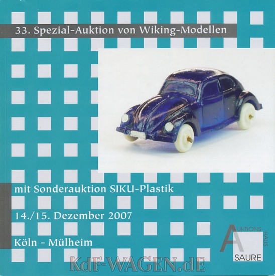 VW - 33. Spezial-Auktion von Wiking Modellen - no - [9003]-1