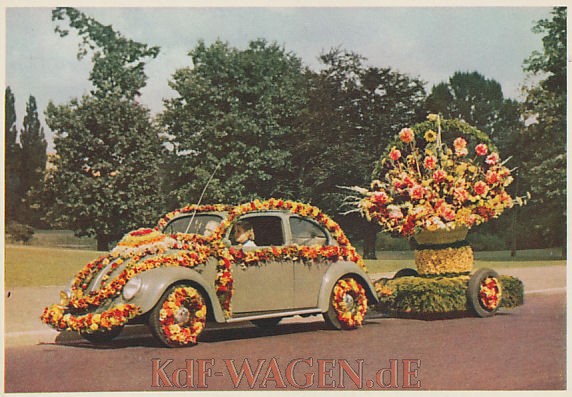 VW - 1952 - Blumenkorso Hannover - [9525]-1