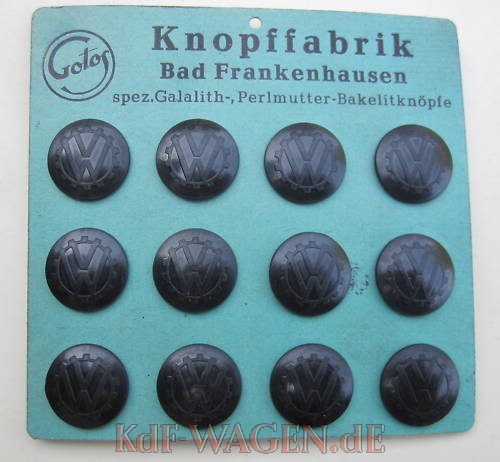 VW - 1941 - Knöpfe mit VW Symbol - [9684]-1
