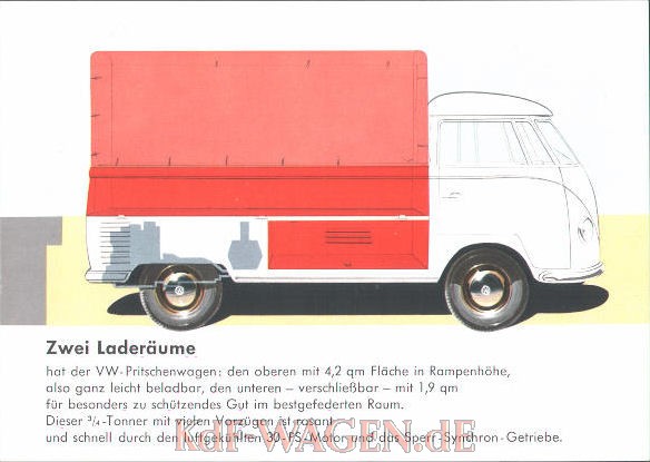 VW - 1956 - Zwei Laderäume - w 6/22 - [9686]-1