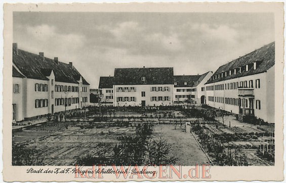 VW - 1942 - Stadt des KdF Wagens. Schillerteich Siedlung - [9858]-1