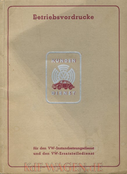 VW - 1941 - Betriebsvordrucke - Novemberr 1941 - [10108]-1