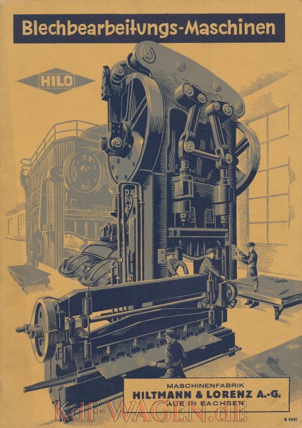 VW - 1939 - Blechbearbeitungs-Maschinen - [10109]-1