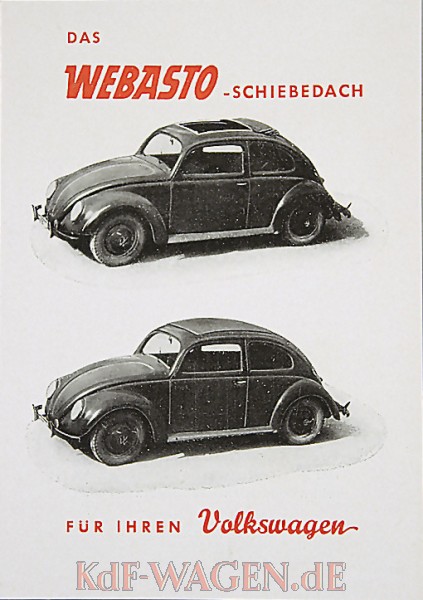 VW - 1951 - Das Webasto Schiebedach für Ihren Volkswagen - [10129]-1