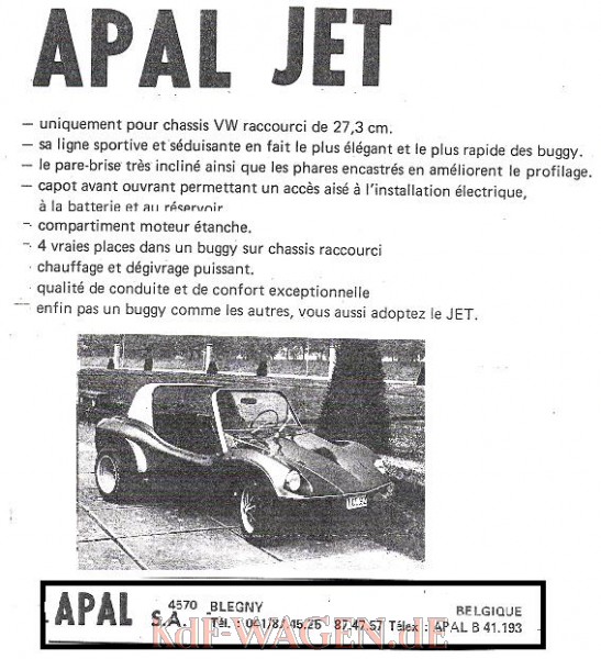VW - 1970 - apal buggy : jet - [10177]-1