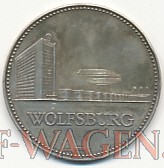 VW - 1963 - 25 Jahre Volkswagenwerk - 4cm, Silber - [10450]-2